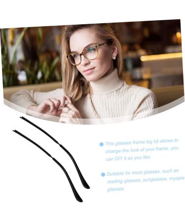 Gleavi 8 Pairs Glasses Legs Repair Kit - Metal Hinge Exchange for Men & Women - Black Glass Frame Temples (14x3cm 4pcs) - Buy Online on GoSupps.com