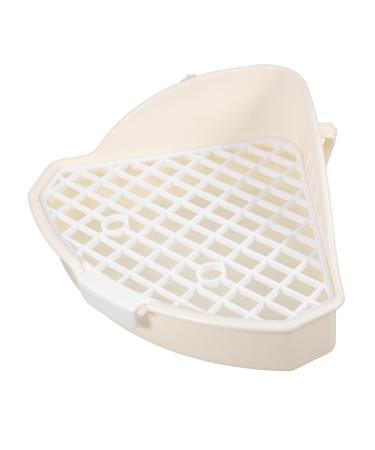 BESPORTBLE White Small pet Toilet cat Toilet Indoor Bunny Potty Tray Indoor pet Potty for Dogs abs 25.00X19.00X10.00CM White