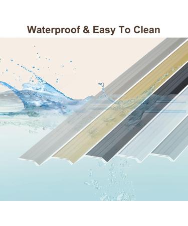 Floor Transition Strip Walkers Entry Ramp Wood to Tile Transition Threshold Strip for Floor/Carpet/Door Aluminum Alloy Edge for 0.2-0.5cm Height Difference Floor (Color : Style3) - Buy Online on GoSupps.com