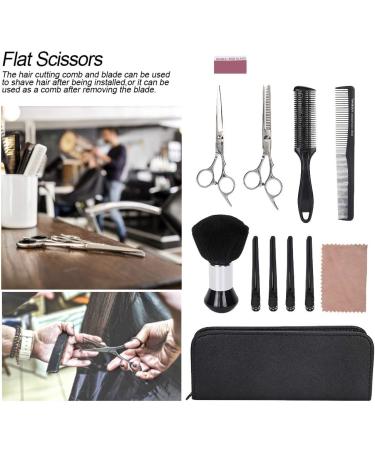 YAOGOHUA Professional Hairdressing Tool Set Flat Thinning Scissors Apron Hair Cutting Comb Brush - Buy Online on GoSupps.com