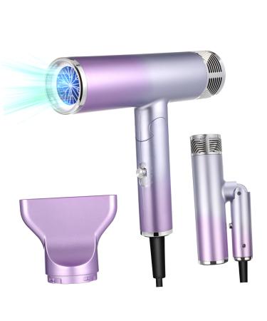 CANIGHT Travel Blow Dryer Travel Hair Bonnet Dryer Mini Hair Dryer for Travel Brushless Motor Abs