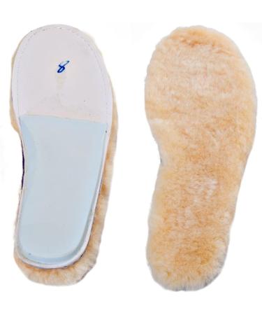 ABUSA Women's Sheepskin Insoles - Premium Wool Fur Fleece Inserts (Size 8) - Cozy & Fluffy 1 Pack - Buy Online on GoSupps.com