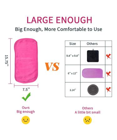 Makeup Remover Cloths (4 Count) - Reusable Microfiber Towels for Fast Drying & Gentle Cleansing - Buy Online on GoSupps.com