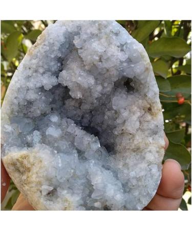 Collection Natural Clean Blue Spar Hole Geode Crystal Quartz Gemstone Stunning Healing - Buy Online on GoSupps.com