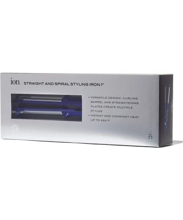 Ion Straight N Spiral Styling Iron - Versatile Hair Styling Tool for All Hair Types | Ships Worldwide - Buy Online on GoSupps.com
