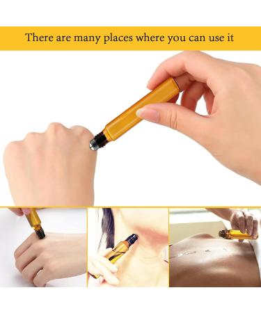 DALAETUS 28 Pcs Amber Roller Bottles Set 10ml Roll on with Spring-Pipettes Droppers Stickers Bottle Openers Essential Oils Bottles Glass for Fragrance Aromatherapy - Buy Online on GoSupps.com