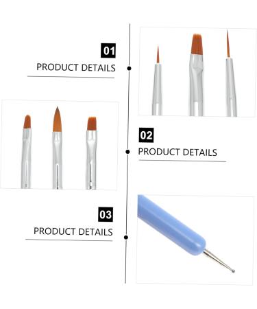 Ipetboom 1 Set Nail Pen Beauty Kit Nail Paint Brush Nail Brush Diy Nail Painting Tool Manicure Supplies Gel Nail Supplies Nail Kits Nail Gel Nail Art Accessories Crystal Pen Painted Nylon 16X0.8X0.8CM Assorted Color 1 - Buy Online on GoSupps.com