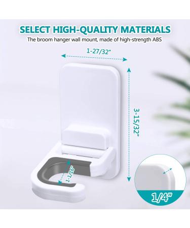 Tinkeep Wall Mounted Mop Holder - Self Adhesive Broom Grippers - No Drilling, Anti-Slip - 3 pcs - Buy Online on GoSupps.com