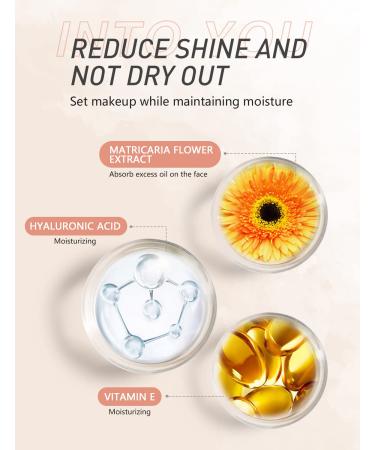 INTO YOU Matte Banana Setting Powder - Translucent Oil Control Pressed Powder 0.35oz - Buy Online on GoSupps.com