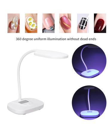 Anggrek LED Nail Lamp - Foldable Portable Nail Polish Dryer with Even Lighting & Eye Protection for Home & Salon Use - Buy Online on GoSupps.com
