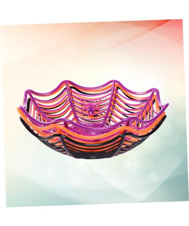 Alipis 4pcs Decorate Spider Web Fruit Bowl Halloween Food Storage Basket Fruit Dish Biscuit Fruit Basket - Buy Online on GoSupps.com