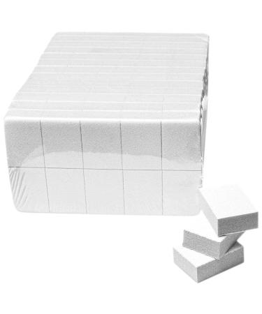 JoyJour Nail Mini Buffer Block File Grit 2 Sided (130 Count) (White)