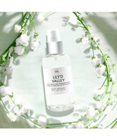 Lily of the Valley Muguet Fine Fragrance Mist by Body Botanic 4 Fl Oz 118 mL - Lily'd Valley with plant extracts and the delicate true scent of Lily of the Valley - Buy Online on GoSupps.com
