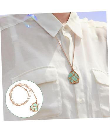 FOMIYES 5pcs Fluorite Pendant Exquisite Crystal Pendant Crystal Choker Delicate Hanging Stone Braided Rope - Buy Online on GoSupps.com