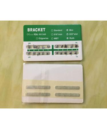Dental Brackets 200 pcs Orthodontic Metal MIM Brackets for Braces Roth Mini 022 Without Hook 20PCS per Pack 10 Packs - Buy Online on GoSupps.com