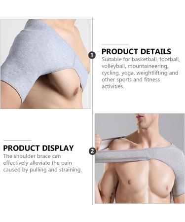 Healifty Shoulder Brace Rotator Cuff Support Brace for Men Women Shoulder Compression Sleeve Orthopedic Care Shoulder Brace Support Wrap for Pain Relief M Light Grey - Buy Online on GoSupps.com