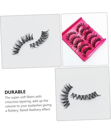 Angoily 120 Pairs Fake Eyelashes Dense Eyelash Eyelashes Extension Supplies Magnetic Eyelash False Lashes Fluffy Eyelash Fake Lash A539 Transparent Stem Set Transparent Stalk Handmade Hair - Buy Online on GoSupps.com