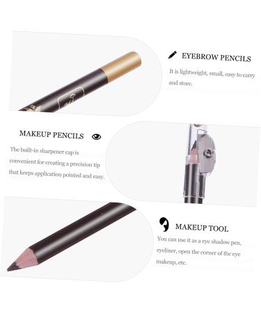 BIUDECO Eyebrow Pen Pencil 8pcs for Makeup Women Professional with Tool Pencil Built-in Eyebrow Beauty in Girls A Sharpener 1 count (Pack of 1) Coffee - Buy Online on GoSupps.com