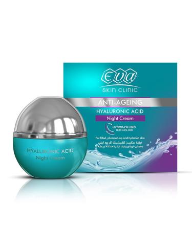 Eva Skin Clinic Night Cream (1.52 oz / 45 ml) Hydrating Providing Intensive & Youthful Look & Restoring Skin s Softness & Firmness Glowing