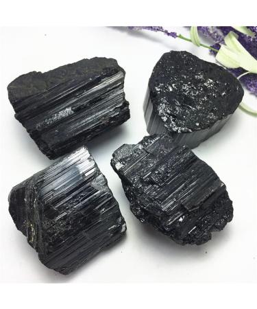 Crystal Decoration 1 Piece Natural Black Tourmaline Crystal Rough Specimen Crystal Rock Stone Gem Raw Home Decoration ERTEYIN - Buy Online on GoSupps.com