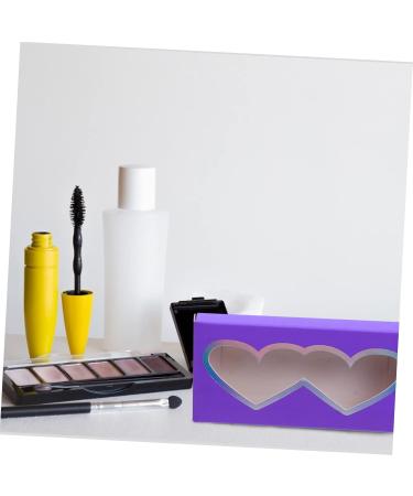 CALLARON 10 Pi ces Bo te Faux Cils Vide tui de Rangement pour Cils avec Fen tre Transparente Contenant pour Accessoires de Beaut Violet - Buy Online on GoSupps.com