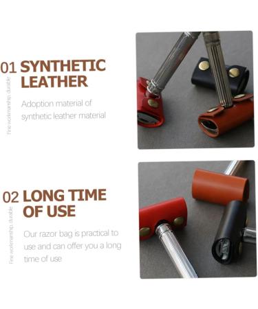 Stahad 3-Piece Razor Etui - Scratch-Resistant Men's Shaver Accessories & Leather Storage Case - Buy Online on GoSupps.com