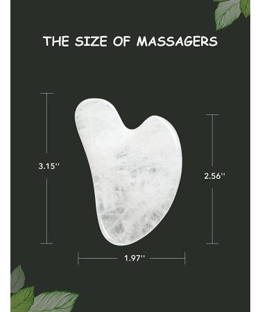 Rose Quartz Gua Sha Tool for Face Massage and Lymphatic Drainage - HANABEE Facial Beauty Tool (White) - Buy Online on GoSupps.com