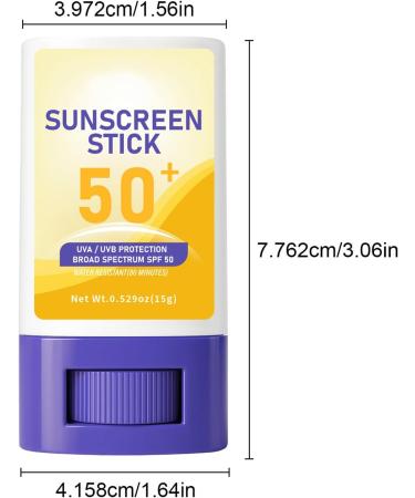  Generisch Sunscreen Stick for Face Waterproof Sun Protection SPF 50 - Non Greasy UV Protection for Beach Holiday and Outdoor Sports - Buy Online on GoSupps.com