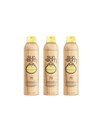 Sun Bum Continuous Spray kFshm Sunscreen SPF 70 (3 Pack)