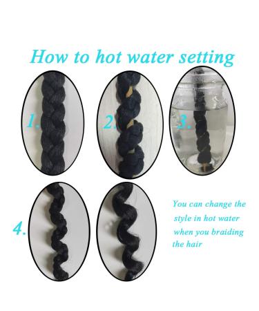 Pre-Stretched Braiding Hair - Showjarlly 26 Yaki Texture Crochet Extensions (8 Pack) - Soft Art Fiber in T1B/Green & 1B/66 - International Shipping Available - Buy Online on GoSupps.com