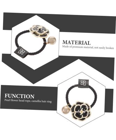 FRCOLOR pearl flower headband pearl flower hair ropes stretch hair rope girls hair scrunchies hair ties bracelets hair rubber bands girls headdress hair band Miss elasticity bracket alloy - Buy Online on GoSupps.com