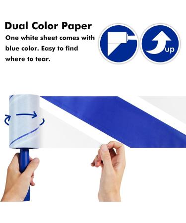 1200 Sheets Lint Roller Set - 6 Upgraded Handles & 6 Refills | Best Pet Hair Remover for Clothes Furniture & Carpets - Portable & Effective - Buy Online on GoSupps.com