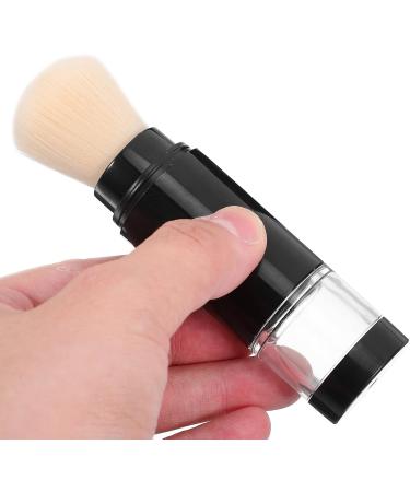 Healeved Retractable Blush Brush Refillable Loose Powder Bottle Jar Travel Makeup Brush Liquid Foundation Brush with Cap for Highlighter Contour Cosmetics B Black 2 - Buy Online on GoSupps.com