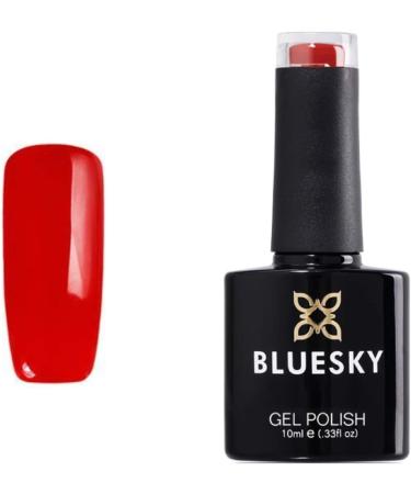 Bluesky Gel Polish Red BURNING RED Nail UV LED Soak Off Limited Edition 10ml - Buy Online on GoSupps.com