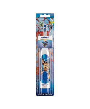 Paw Patrol Arm & Hammer Kids Spinbrush, Soft, Electric Battery Toothbrush, 1 ct, Character May Vary