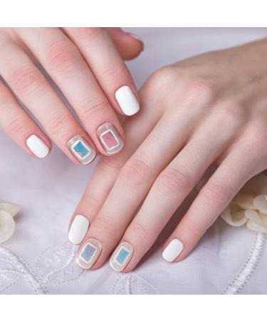 HINZIC 16 Sheets Aurora Nail Foil Stickers - Holographic Iridescent Nail Decals for DIY Nail Art - Women Girls - Buy Online on GoSupps.com