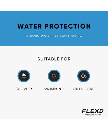 Flexd Freestyle Waterproof Sensor Covers for Libre 2 & 3 (30 Pcs) - Black Oval Design - CGM Adhesive Patches - Pack of 30 - Buy Online on GoSupps.com