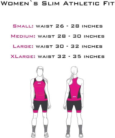 Women's Triathlon Shorts with Soft Chamois FX Print | Slim Fit Black/Sunrise Blooms - Medium - Buy Online on GoSupps.com