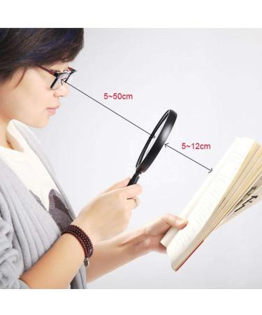 Handheld Magnification Reading Magnifier 4X Lenses Reading HD Optical Mirror for The Elderly Black Made in China - Buy Online on GoSupps.com