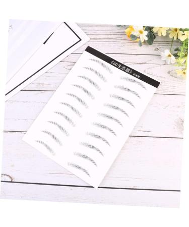 FOMIYES 4 Sheets Pairs Makeup Stickers Makeup Decals Eyebrow Faux Eyebrow Cosmetic Woman Stencil Water-based - Buy Online on GoSupps.com