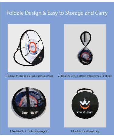 AVAWIN Golf Chipping Net - Indoor/Outdoor Foldable Practice Net for Improved Accuracy & Swing Training - Buy Online on GoSupps.com