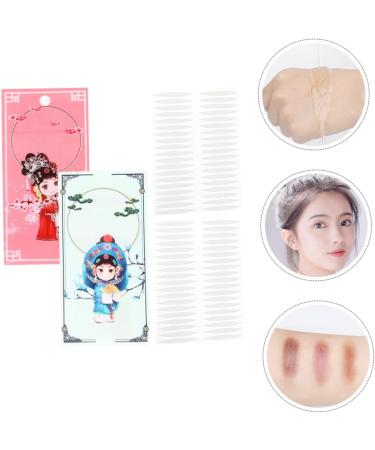 POPETPOP 2 Sets 2 sided tape eyelid tape for droopy eyes eye lift strips eyelid stickers for hooded eyes invisible eye lid lifters invisible eyelid lift strips double eyelid glue - Buy Online on GoSupps.com