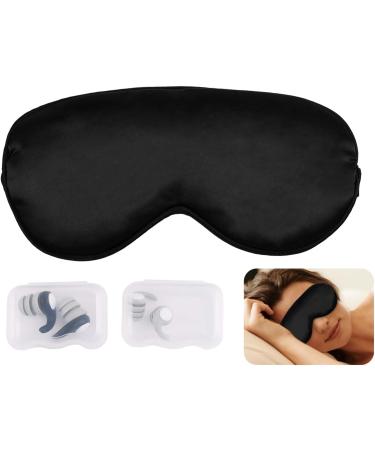 CALIDAKA Ear Plugs for Sleeping - Noise Cancelling Silicone Earplugs & Soft Eye Mask Set - Reusable Comfortable Earplugs for Nap Yoga & Travel (Black - Buy Online on GoSupps.com