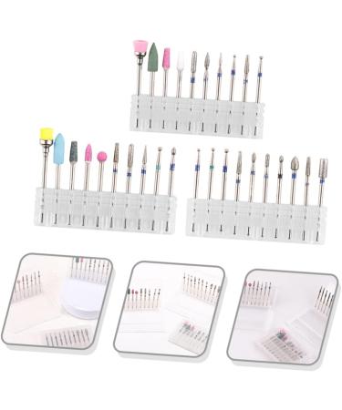 minkissy 3 Sets Nail Polisher Nail Drills for Acrylic Nails Professional Manicure Nail Drill Bits Power Tools Manicure Trimming Polishing Heads Efficient Alloy Tungsten Steel Tapa - Buy Online on GoSupps.com