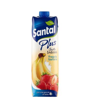 Santal Santal - Banana Strawberry Juice Plus With A Drop Of Milk - 6 pieces of 1 l 6 l