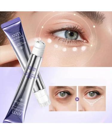 Retinol Eye Cream with Cooling Triple Roller Hyaluronic Acid Eye Serum for Dark Circles Puffiness & Fine Lines Anti-Wrinkle Firming & Moisturizing Treatment 20g (2PCS) - Buy Online on GoSupps.com