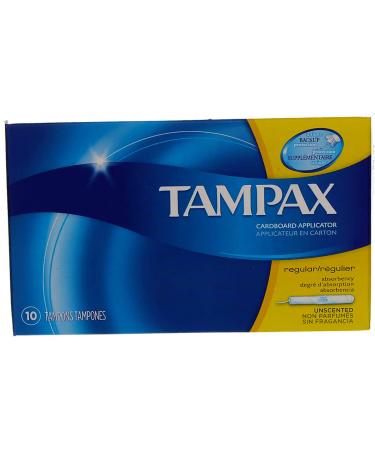 Tampax Regular Size 10ct: Convenient Tampons for Regular Flow Days - Buy Online on GoSupps.com
