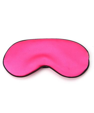 ForHe Silk Sleep Mask for A Full Night's Sleep Comfortable and Super Soft Eye Mask with Adjustable Strap for Travel Nap Meditation Blindfold for Women Men (Hot Pink)