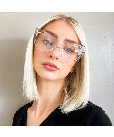 Shop Voogueme Stylish Cat Eye Reading Glasses - Blue Light Blocking UV Protection Anti Eyestrain for Women 3.00X Strength - Buy Online on GoSupps.com