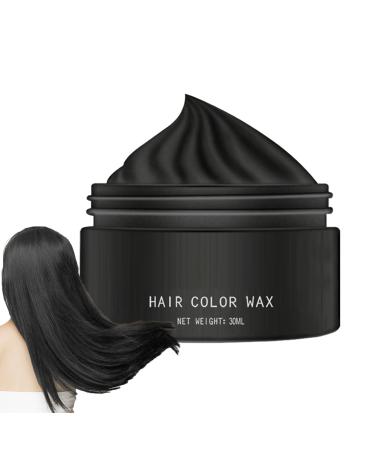 Hair Color Wax 30ml Temporary Hair Color Washable Clay Suitable for Children Adults Men Women Parties Festival Halloween Cosplay Parties Black B